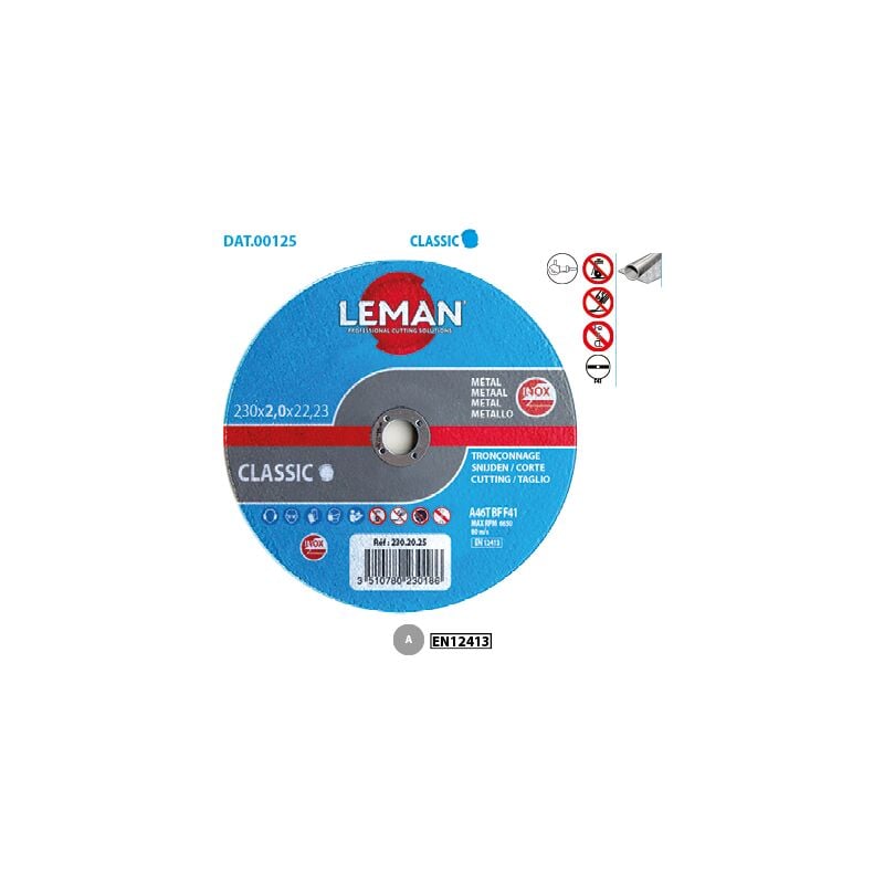 Flach-Trennscheibe Inox Classic Inox Classic ¸ 125 Bohrung 22,23 Dicke 1,6mm