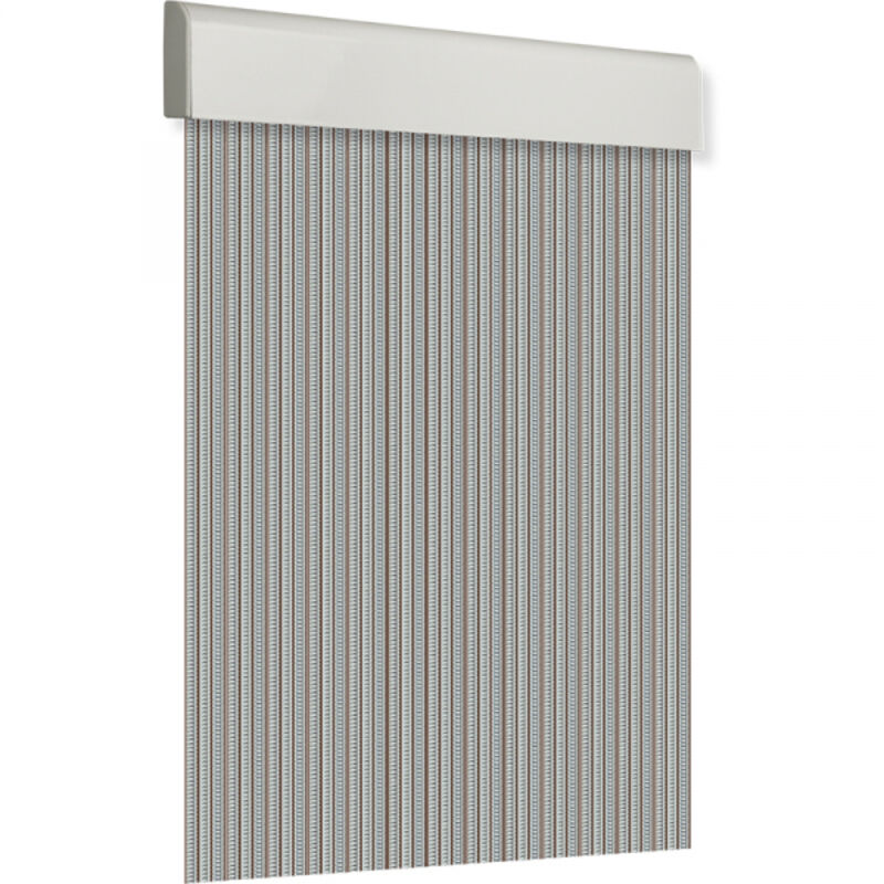 EDM - Türvorhang 120x210cm flach rau Nr. 3 Braunglas