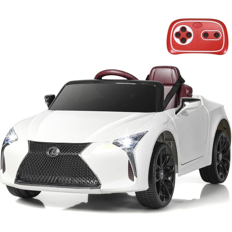 Costway - costay Lexus Elektroauto für Kinder, 12V Kinderauto Elektrisch mit 2,4G Fernsteuerung & led Leuchten & Musik & usb, Elektro Auto für Kinder