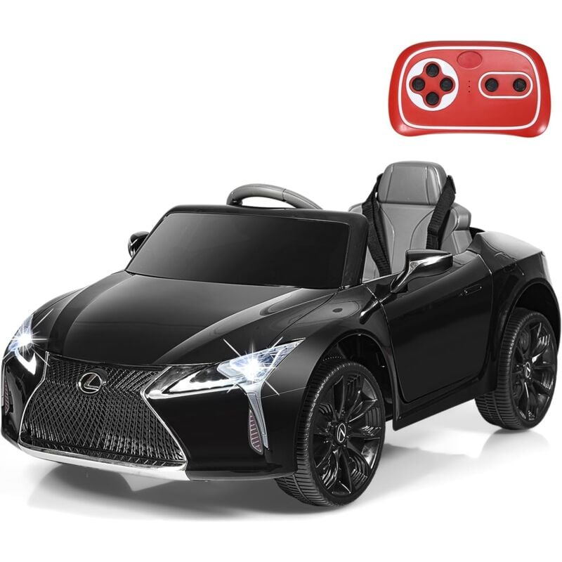 Costway - Lexus Elektroauto für Kinder, 12V Kinderauto Elektrisch mit 2,4G Fernsteuerung & led Leuchten & Musik & usb, Elektro Auto für Kinder ab 3