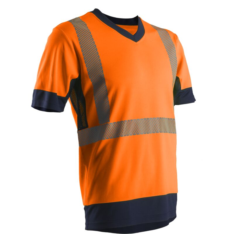 Komo Warnschutz-Arbeits-T-Shirt - xl - Orange - Coverguard