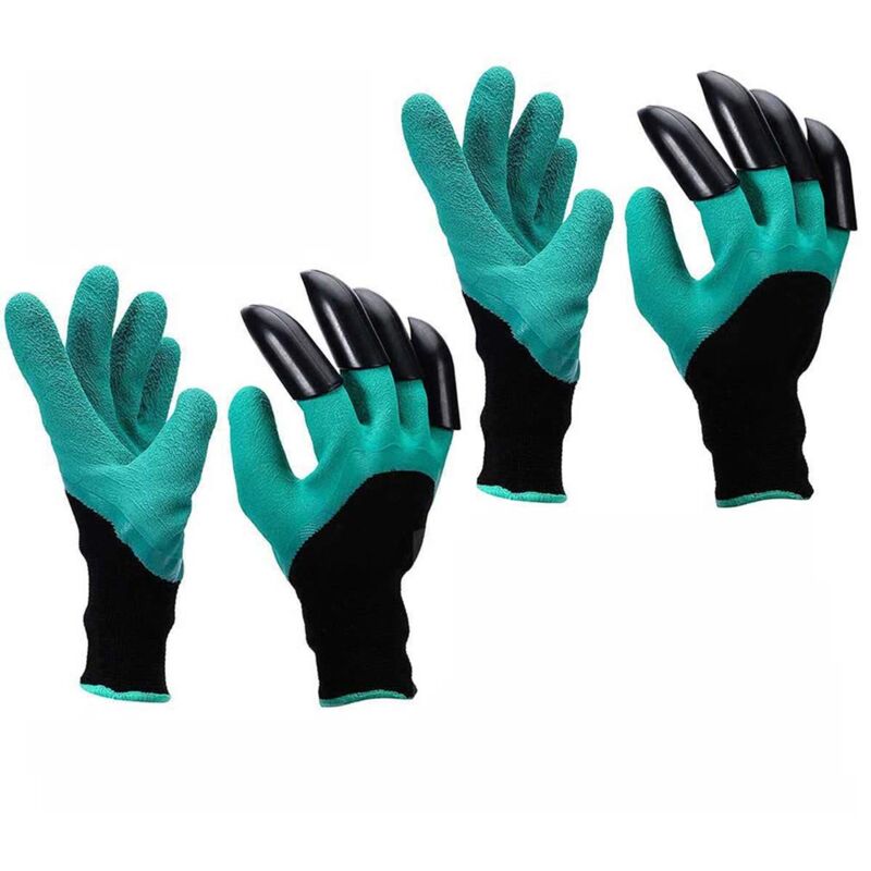 Ymyny - Crediri 2 Paar Gartenhandschuhe, Anti-Dorn-Arbeitshandschuhe zum Graben und Pflanzen von Kakteen, Rosen, Baumschulen, Gartenhandschuhe mit