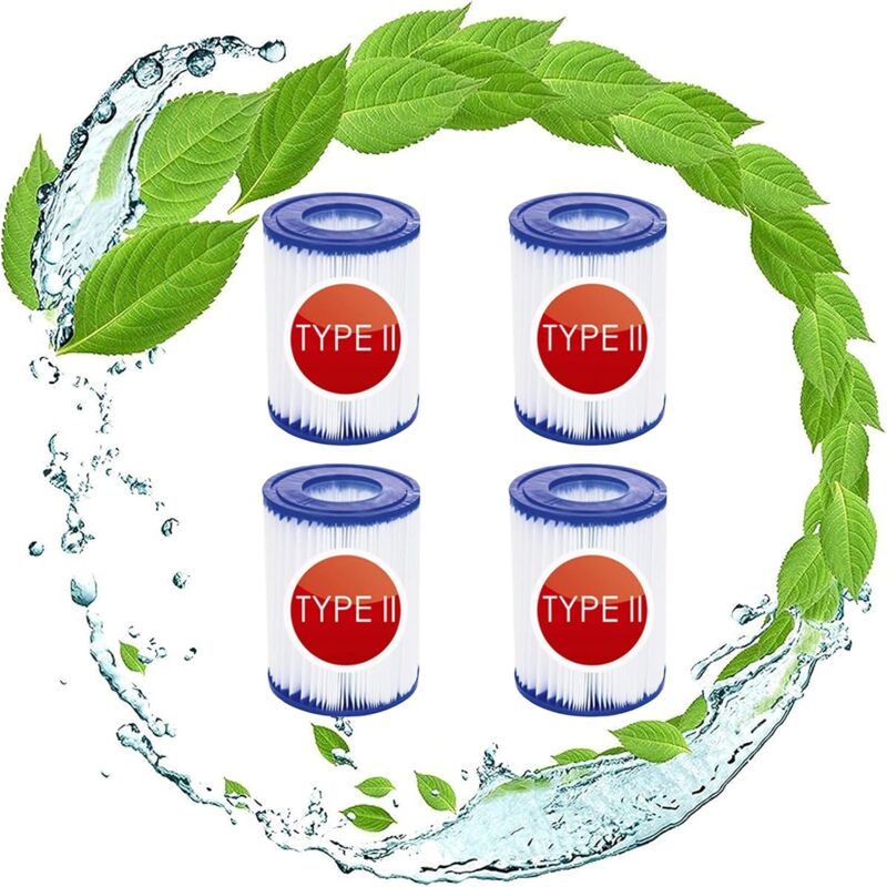 Crediri Ersatzfilterkartuschen für Bestway 58094 Typ ii, Bestway 58383 Typ ii Filterreinigungskartusche, Bestway Typ ii Poolpumpen-Kartuschenfilter