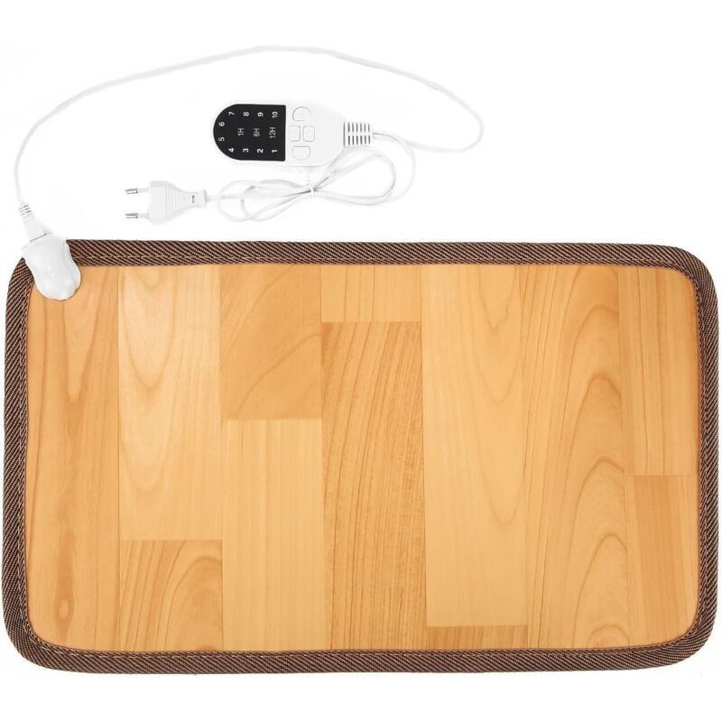 Crystal Heizmatte, elektrischer beheizter Fußwärmer für Büro, Zuhause, Heizmatte, Bodenmatte für Zuhause oder Büro – beheizbar bis 46°C – 30x 50cm,