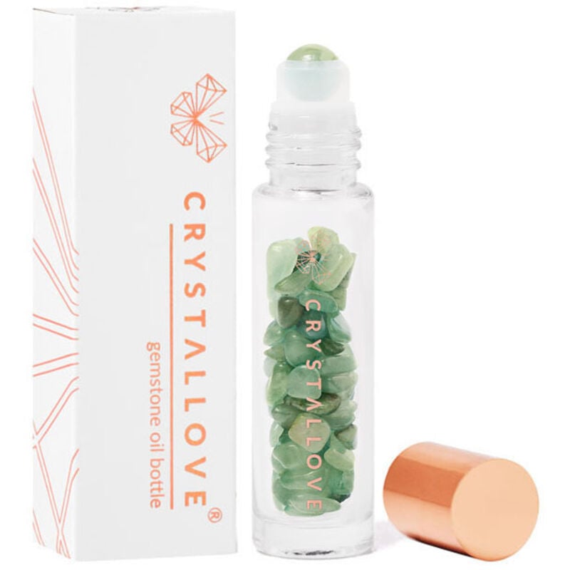 CRYSTALLOVE Flasche mit Kristallen für Öl 10ml - Jadeit