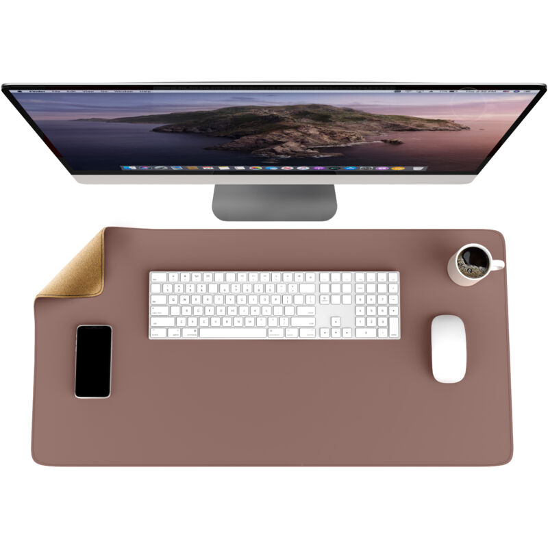 Csl-computer - csl Mauspad, xxl 800 x 400 x 3 mm Schreibtischunterlage, xxl Mousepad / Rutschfest, Khaki