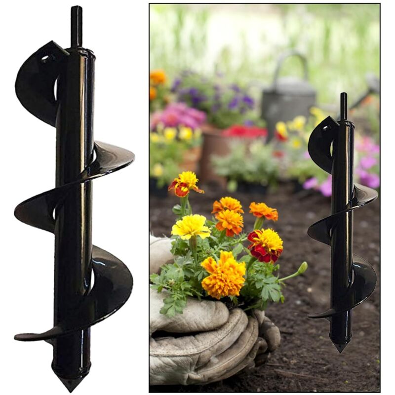 1 Stück Erdbohrer, Spiralbohrer für den Garten, Werkzeug zum Graben von Erdlöchern, Schneckenbohrer, zum Pflanzen im Garten, zum Lösen von Pflanzen,
