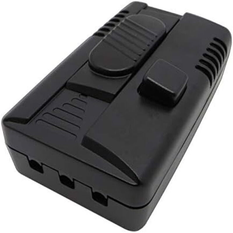 103x60x32mm 2er led Fußdimmer, mit 2 Ausgängen: Dimmer und Schalter, stufenlos dimmbar, für regelbare led Lampen, mit Zwischenkabel, mit