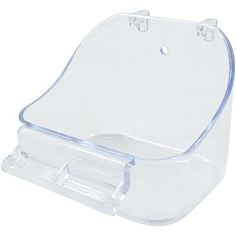 12,8 x 9,5 x 10 cm Vogelbad, Vogelbad, Dusche – transparente Badewanne, Badewanne, Reinigungskäfig, Hängewerkzeug, Badewanne für Vogelpapageien,