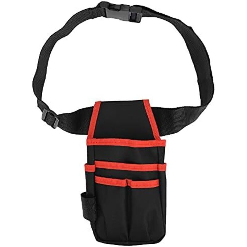 13 x 26 cm Werkzeug-Gürteltasche mit 6 Taschen, Werkzeug-Gürteltasche aus Oxford-Stoff, Aufbewahrungstasche für kleine Reparaturwerkzeuge für