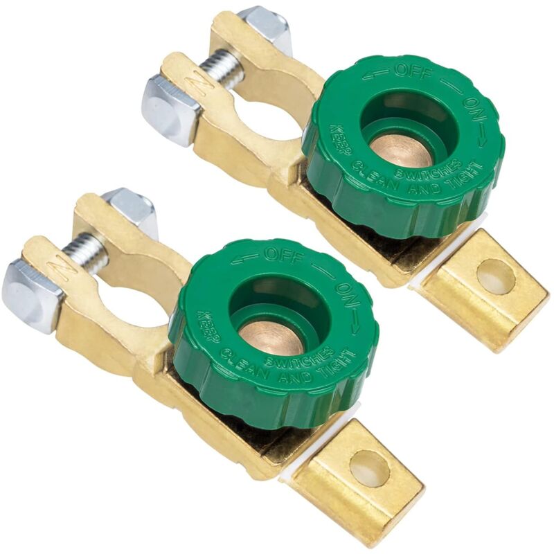 Csparkv - 2 Stück 12 V/24 v Batterie-Leistungsschalter, Autobatterie-Trennschalter, Batterieanschluss, Auto, lkw, Boot, Fahrzeug, 15–17 mm oberer