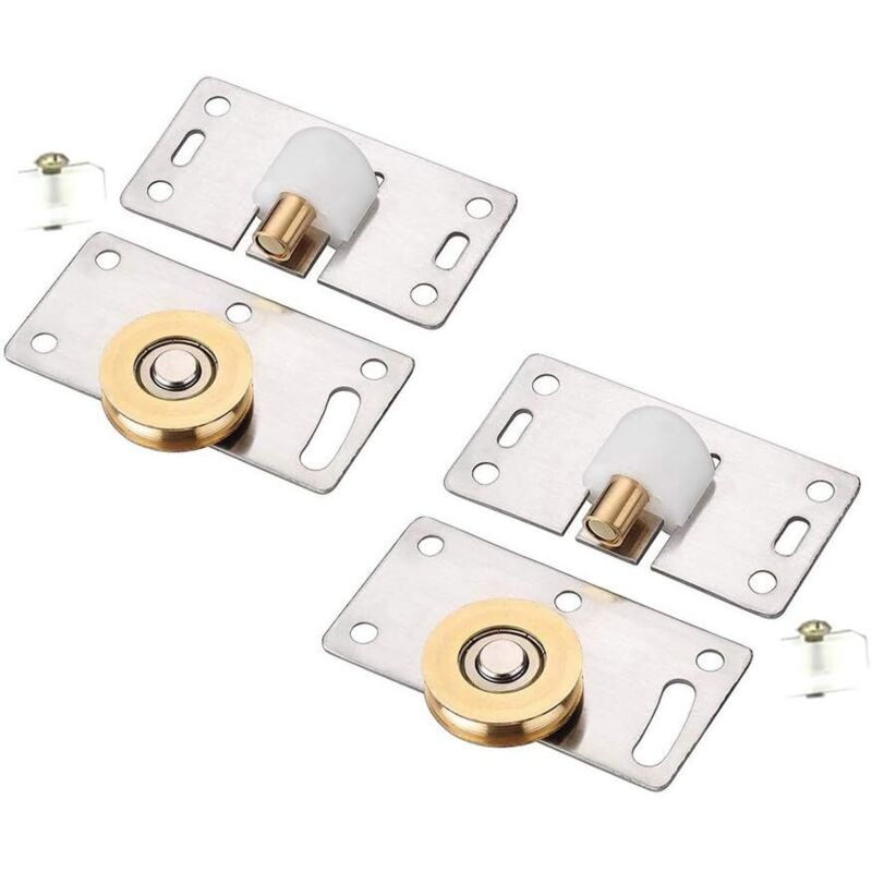 Csparkv - 2 Stück Schiebetür-Gleitrolle, Raddurchmesser, Schiebetür, Möbel für Schrank, Schrank, Fenster, Schiebetüren