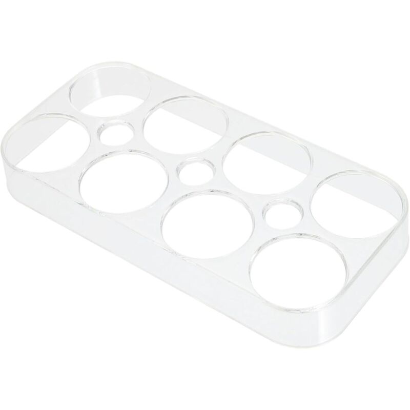 Csparkv - 2er-Pack Eier-Aufbewahrungsbox, Kühlschrank-Organizer-Tabletts, Besteck, Kühlschrank-Eierhalter, Kühlschrank-Eier-Aufbewahrungstablett mit