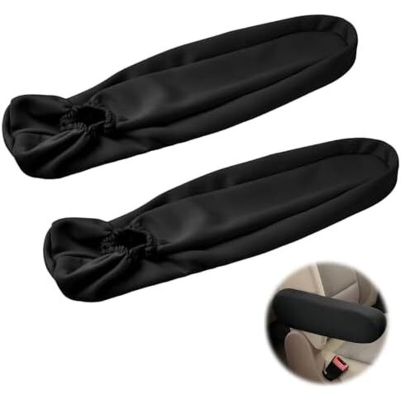 35 x 9 x 4 cm, 2 Stück, universelle Armlehnenbezüge fürs Auto, Armlehnenbezug für Vordersitze, elastischer Stuhl-Armlehnenschutz, Autositz-Zubehör