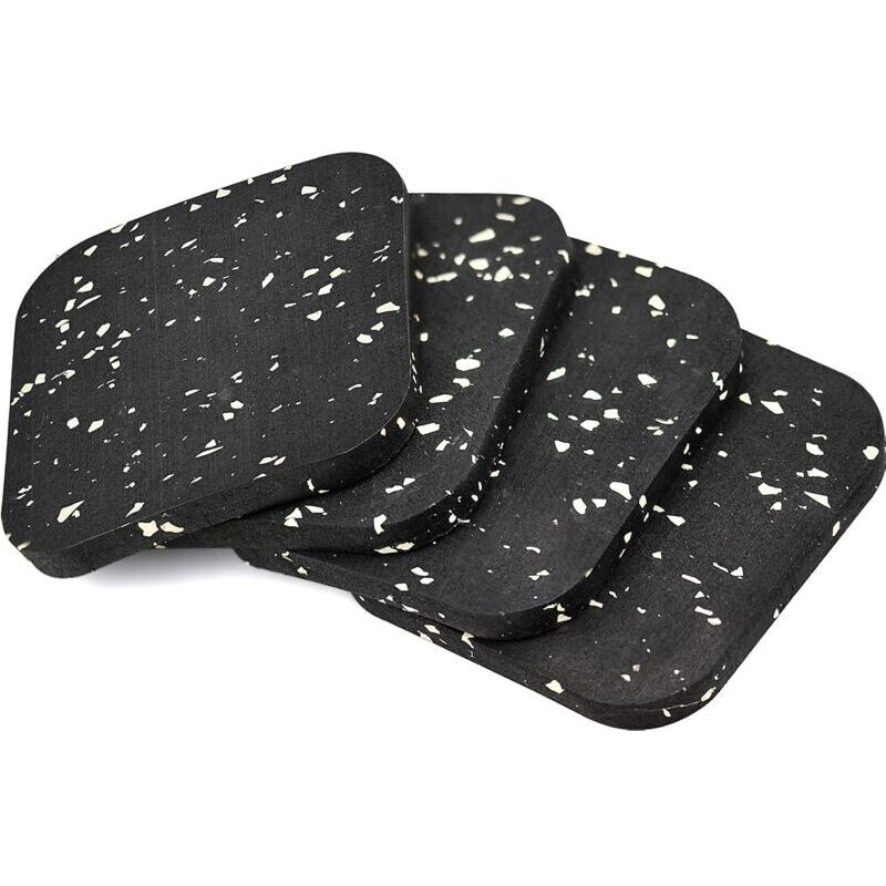 4 Stück Anti-Rutsch-Gummi-Pad, 100 x 100 x 10 mm, Gummi-Pad, rutschfeste Möbel-Pads für Möbel, Bett, Waschmaschine und Wäschetrockner - KZQ