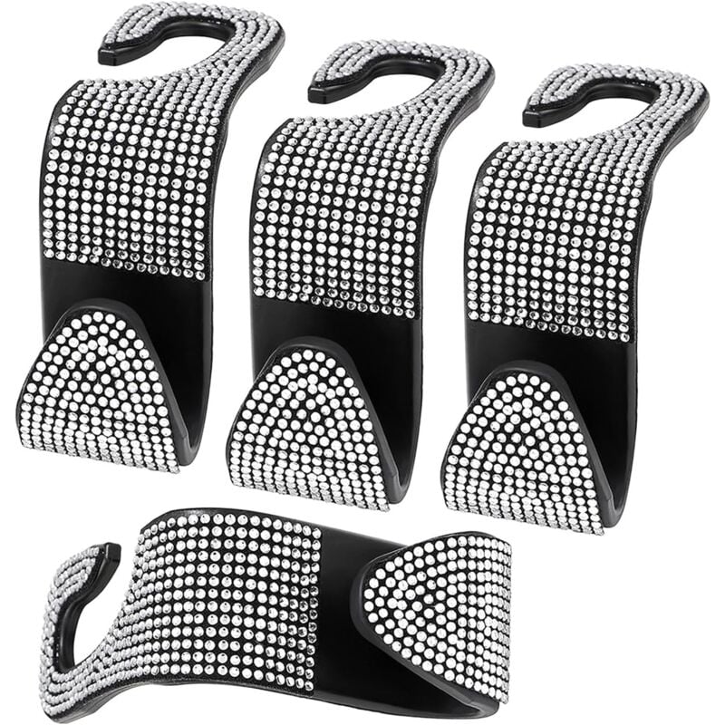 4er-Set Autositz-Haken, Auto-Aufbewahrungshaken, Auto-Aufbewahrungshaken, universelle Aufbewahrungshaken zum Aufhängen von Kleidung, Handtaschen und