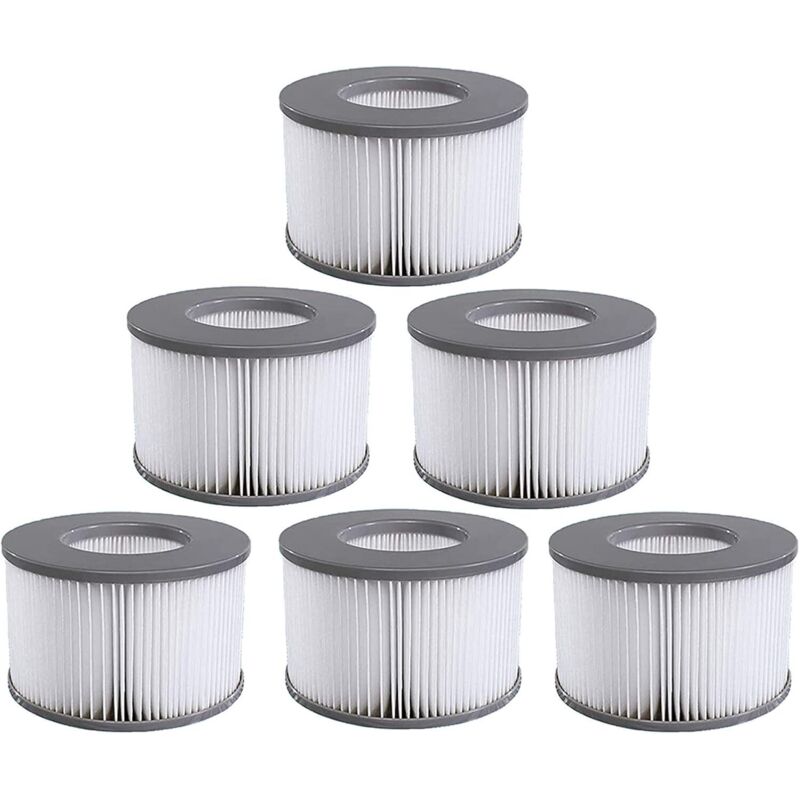 6 Stück Spa Lite Filter für Mspa, Filter für Mspa Lite, für mspa Whirlpoal Filter – Filterkartuschen für Unterwasser – Boote und Hot Spa – Modell von