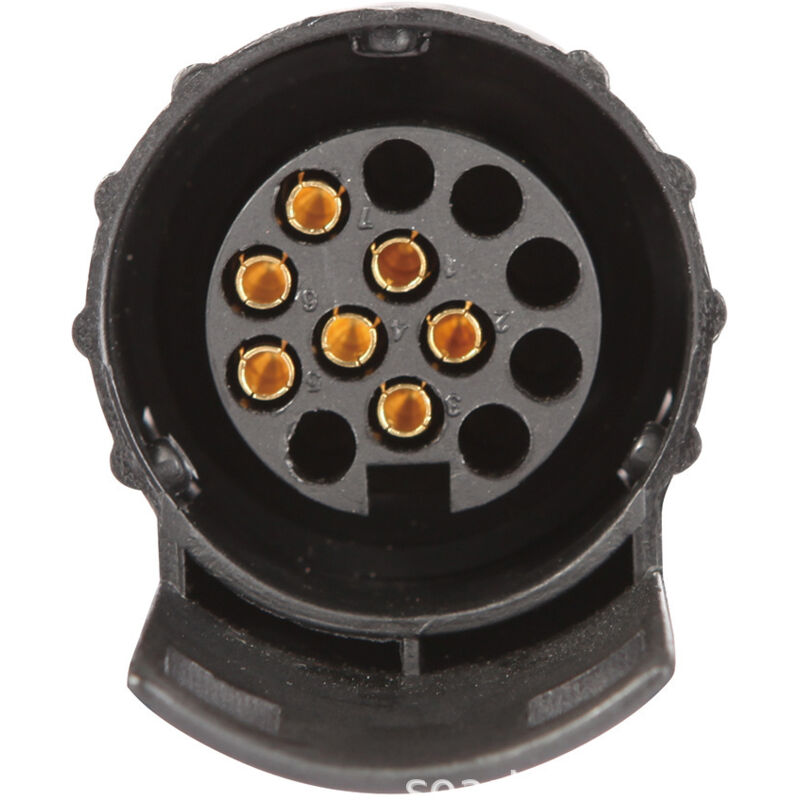 7-poliger auf 13-poliger Anhängerkupplungs-Steckdosen-Adapter für Autoanhänger-Fahrradträger, 12 v 7/13 Anhänger-Adapter, 7 auf 13-poliger