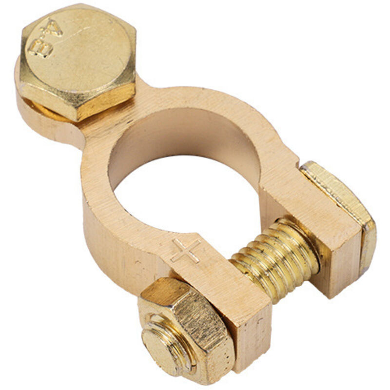 Csparkv - A0066-4-1 2er Set Batterieklemmen 12v 24v Autobatterieklemme M8 Batterieverbinder Batterieklemmen + mehr - weniger Batterieklemmen