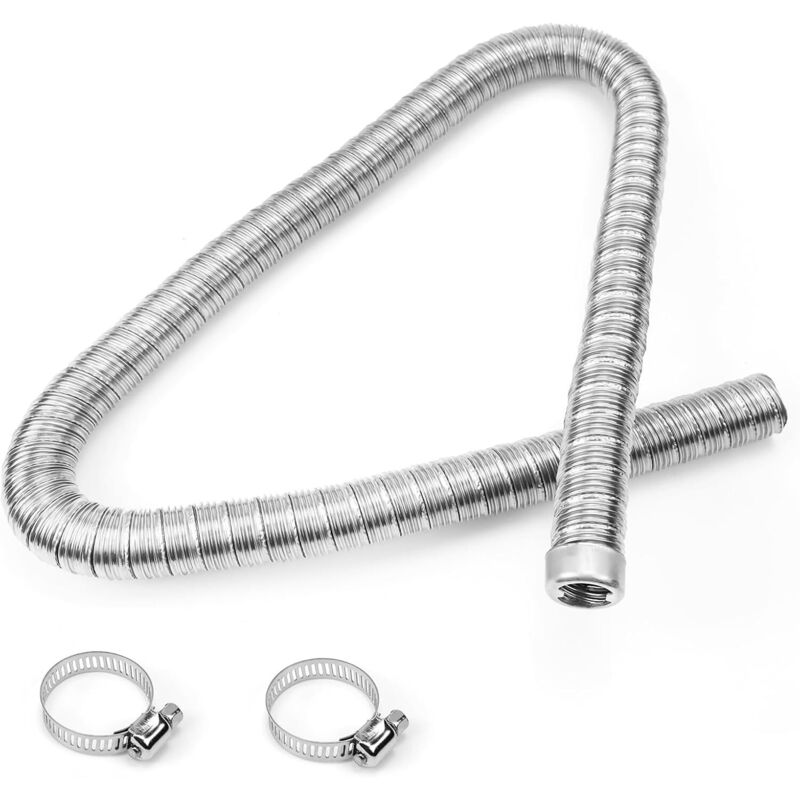 CSPARKV Auspuffrohr für Standheizung, 100 cm x 24 mm, Auspuffrohr für Stromgenerator, Auspuffrohr für Standheizung