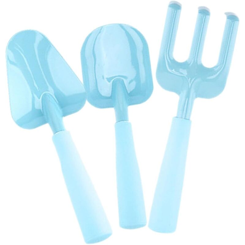 Gartenset für Kinder, Mini-Hacke, Rechen, Topf-Gartenset, Gartengeräte für Kinder, Kelle für Kinder, Kleinkinder, Sandrechen für den Außenbereich