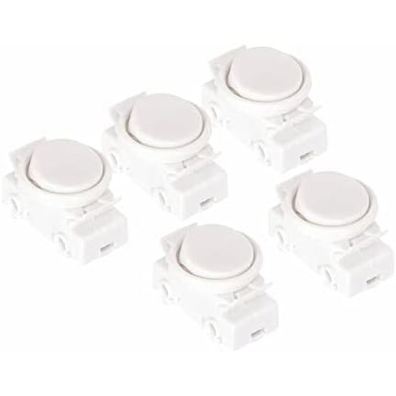 OJ-336 Wippschalter für Unterputzmontage, 2 a, 250 v, mit Ring und Wippe, weiß, 5er-Pack - Csparkv