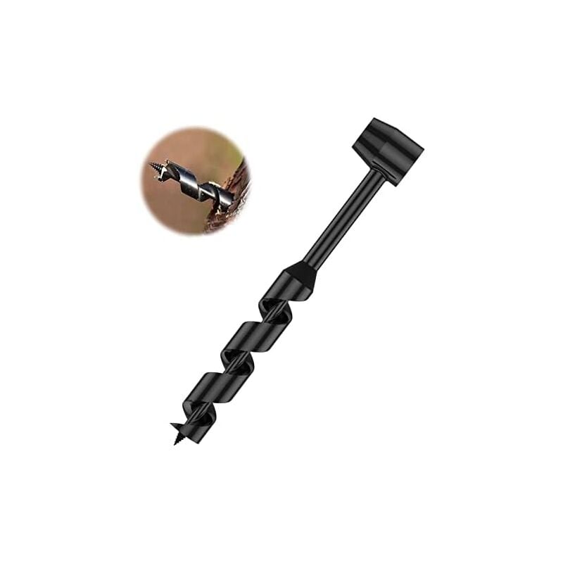 Csparkv - Tragbarer Handbohrer, Mehrzweck-Schlangenbohrer, manueller Survival-Bohrer, Survival-Werkzeug für Wandern, Camping und Abenteuer