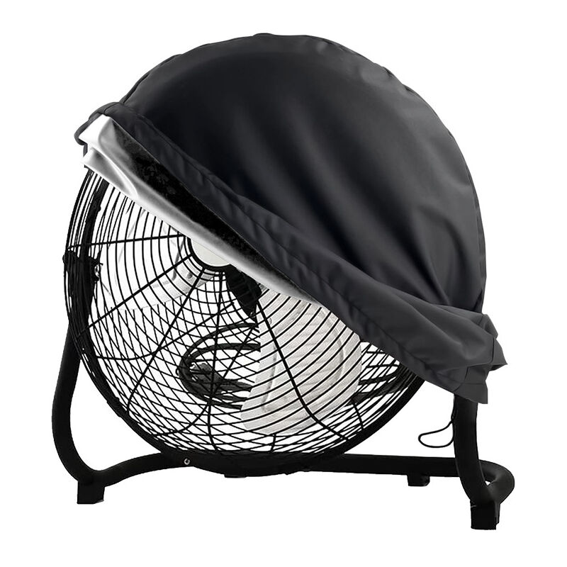 Sicherheitsschutzabdeckung für Ventilatoren, Hochgeschwindigkeits-Bodenventilator, wasser- und staubdichte Abdeckung, 61 x 19 x 61 cm, Schwarz