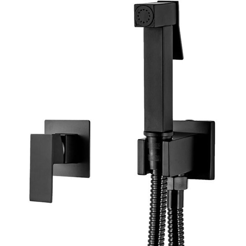 Cubo Unterputz-Bidetarmatur - Hygiene-Set S-1117b Schwarz