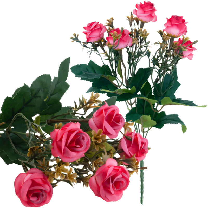 CV35767-MIX ROSE ROSES x5 BOUQUET DEKORATION ROSEN BOUQUET AUS KÜNSTLICHEN ROSEN DEKORATIVE