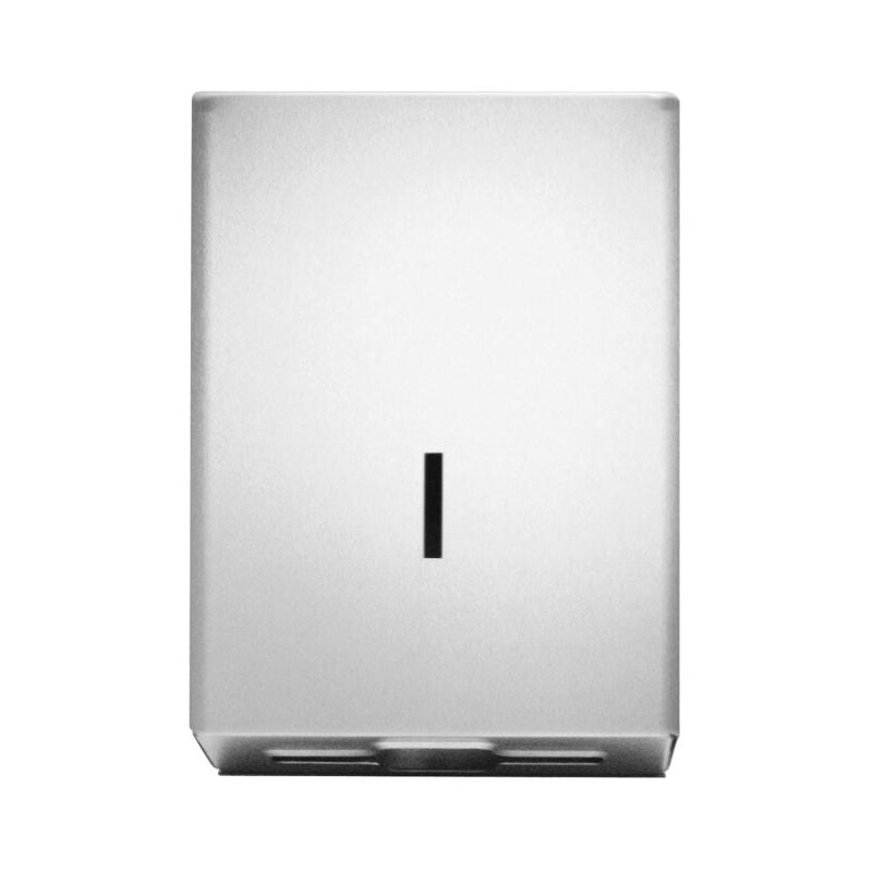 CWS ObjectLine 750 Papierhandtuchspender 750 Blatt, HxBxT 350x260x110mm mit Schloss, Edelstahl