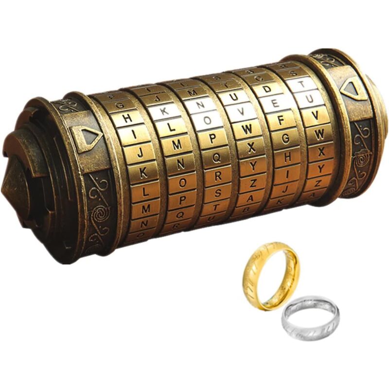 Da Vinci Code Mini-Cryptex-Schloss mit versteckten Fächern, Geburtstag, Valentinstag, geheimnisvolles Geburtstagsgeschenk für Familie und Freunde