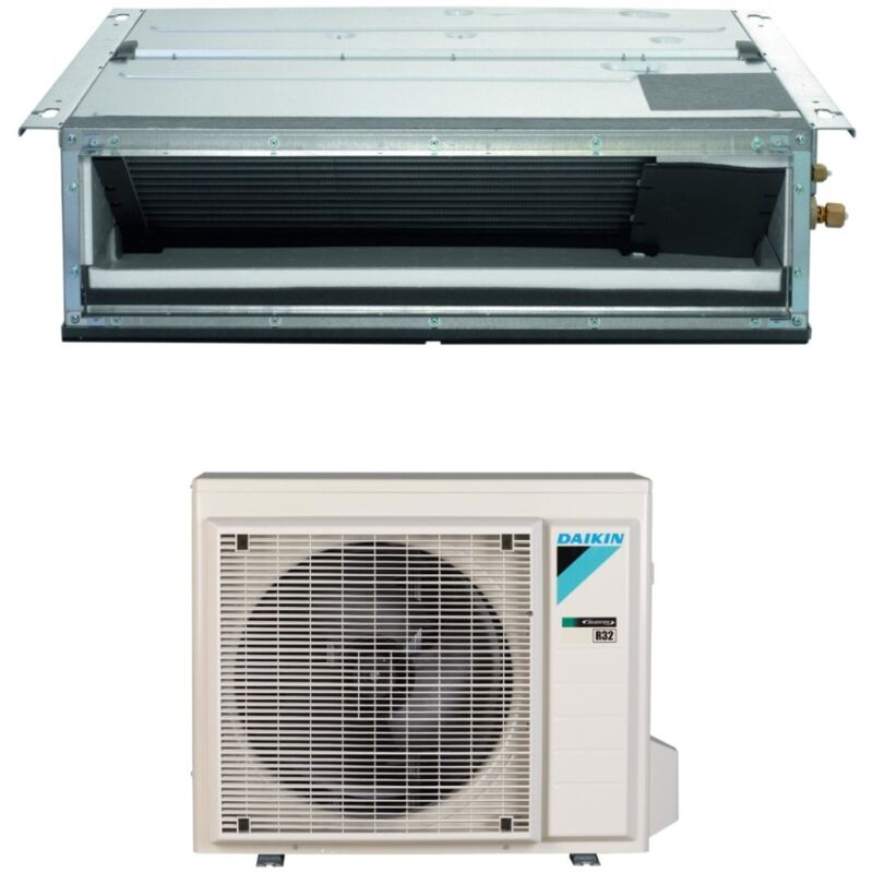 Bluevolution Inverter-Klimagerät Inverter Ducted Ultraflat 12000 Btu FDXM35F3/F9 R-32 Wi-Fi Optional - Italienische Garantie R-32,Wired Control