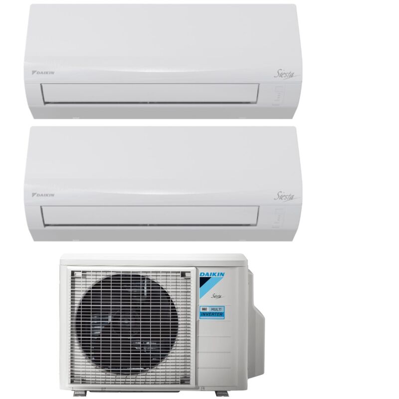 Daikin - Dual Split Inverter Klimagerät siesta Serie 12+12 mit 2AMXF50A R-32 Wi-Fi Optional 12000+12000
