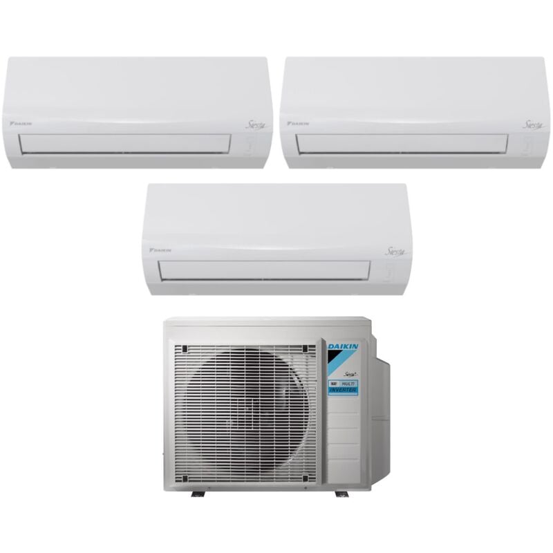 Daikin - Trial Split Inverter Klimagerät siesta Serie 9+9+9 mit 3AMXF52A R-32 Wi-Fi Optional 9000+9000