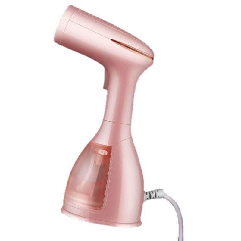 Dampfglätter, Cadrim Tragbares Bügeleisen 1500W 280ML Schnellheizender Handdampfglätter für Stoffe und Textilien, Reisedampfglätter (Pink)
