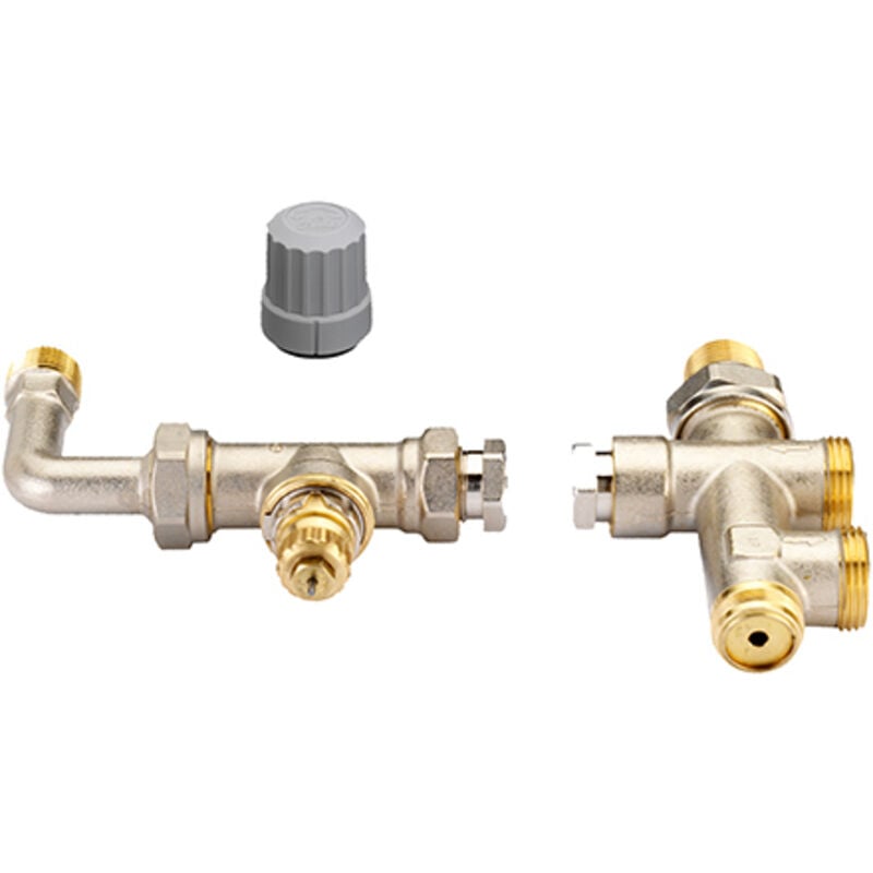 Danfoss - Steigrohrventil für 1-Rohranlagen Set ra-ke, Heizkörper r 1/2', Anlage: g 3/4' ag