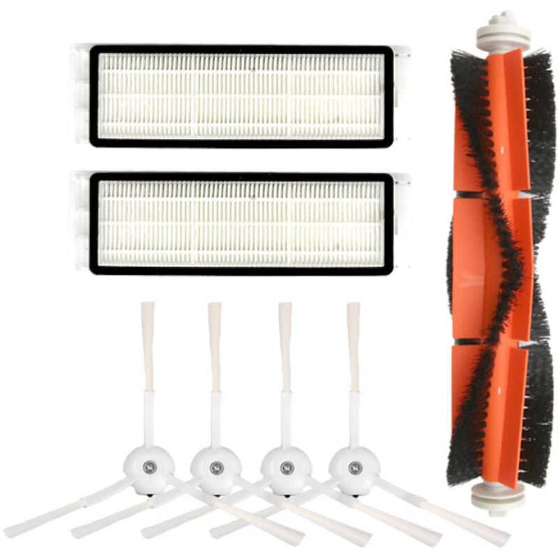 Das Staubsauger-Zubehörset ist für die Roboterstaubsauger Xiaomi Roborock S50, S51, S55, S5, Xiaowa, Mi, Mijia E25 und C10 geeignet und enthält einen