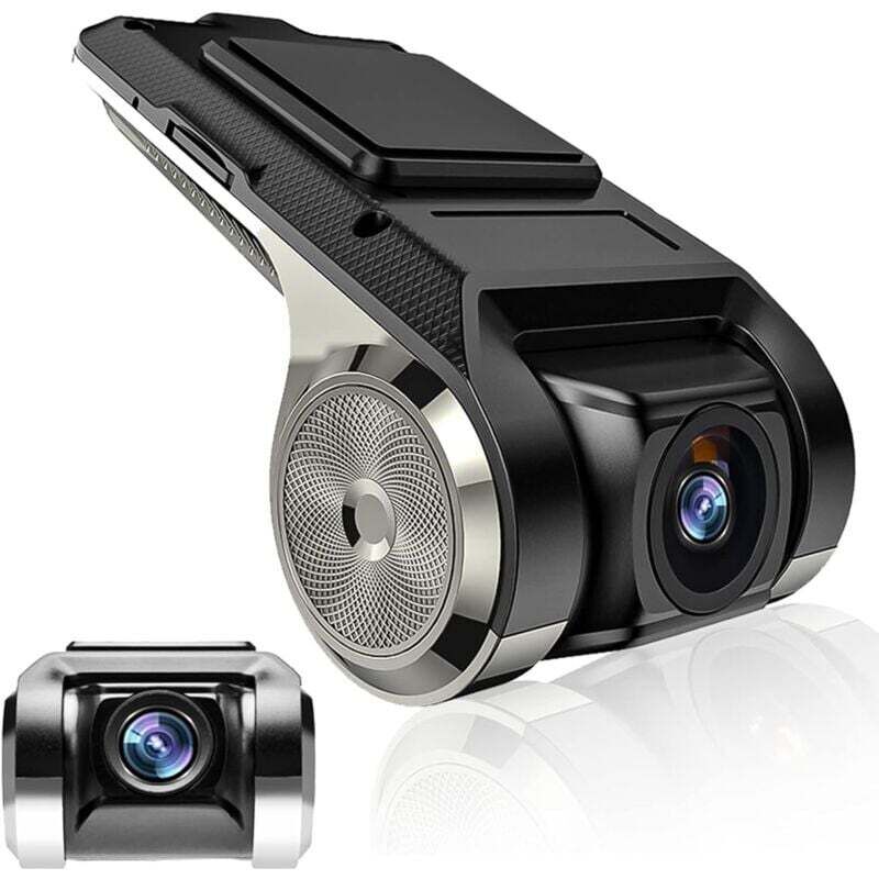 Dashcam Auto HD Mini DVR Recorder Autokamera 170° Betrachtungswinkel, G-Sensor, Smart GPS ADAS Fahrrekorder USB Auto DVR für Android Autoradio