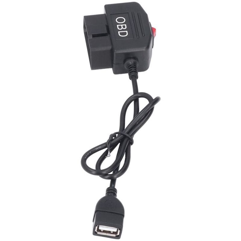 Dashcam Hardwire Buck OBD-zu-USB-Adapterkabel für Dashcam-Spiegel CarPlay-Monitor DVR-Ladegerät
