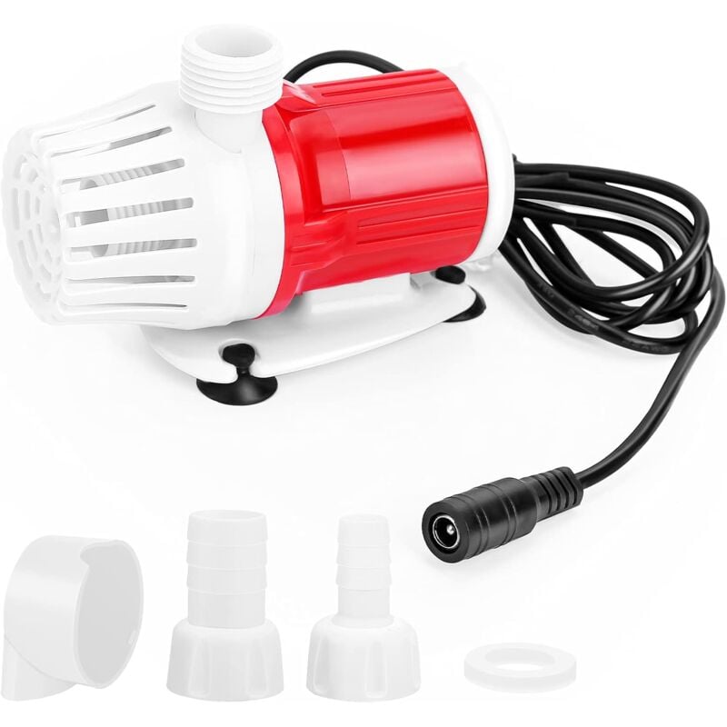Osqi - dc 12 v 20 w Tauchpumpe, tragbare Aquarium-Wasserpumpe, 1200 l/h, hohe Durchflusspumpen, Amphibienpumpe für Heimteich, Aquarium, Brunnen
