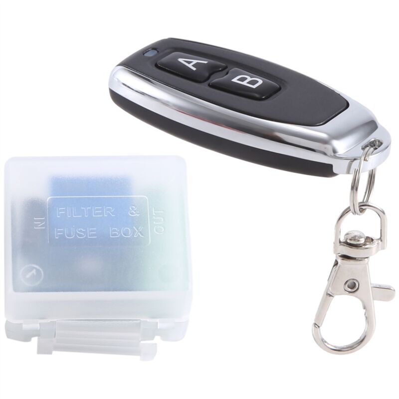 DC 12V Einkanal-Relaismodul Universal Wireless Switch Receiver + 2 CH Fernbedienung