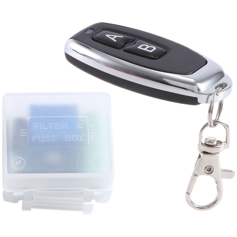 Tlily - dc 12V Einkanal-Relaismodul Universal Wireless Switch Receiver + 2 ch Fernbedienung