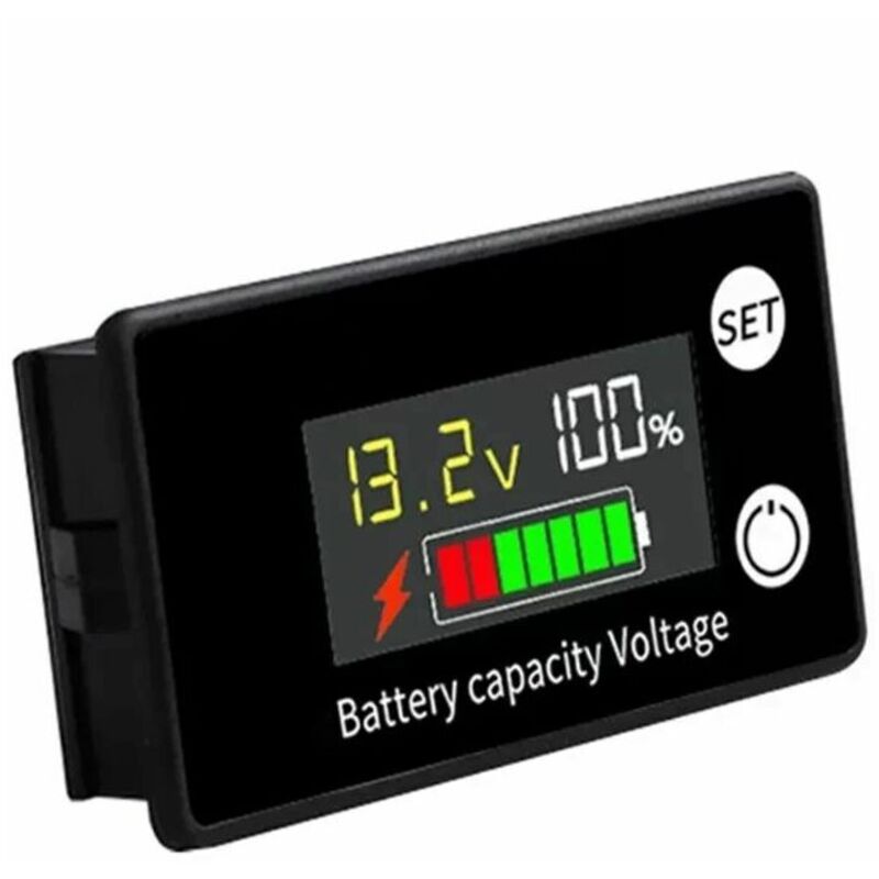 DC DC 8V-100V Batterie Voltmeter Kapazitätsanzeige Leistungsmesser Lithium-Blei-Säure-Batterie 12V 24V 48V für 6133A LCD-Batterie 1St