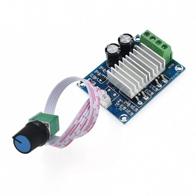 Tlily - DC12-24V Motor Speed Controller 20A Motor Drehzahl Einstellbarer Regler Temperaturregulierung Dimmschalter