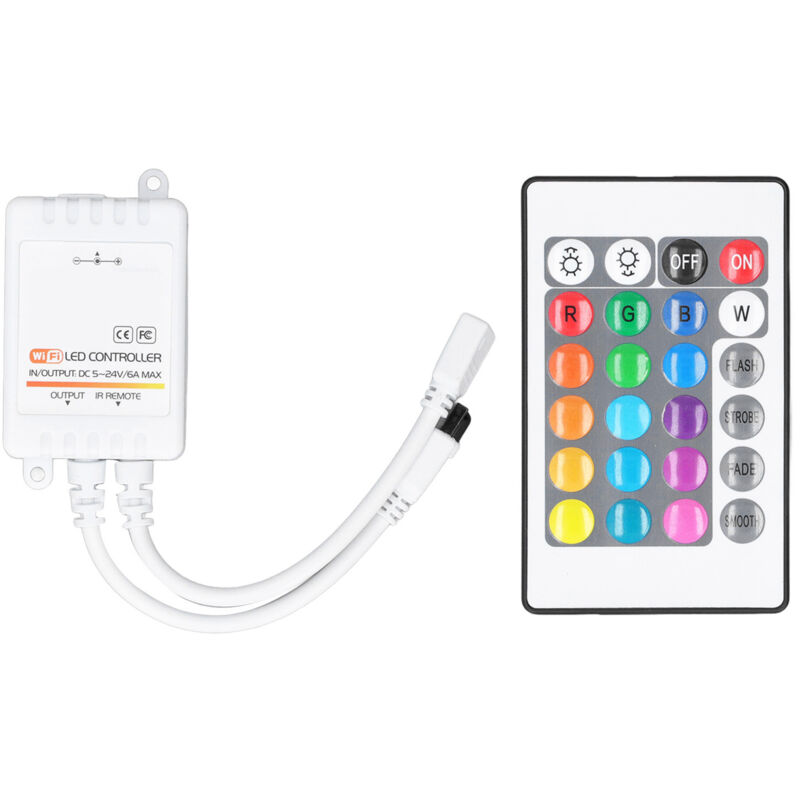 DC5V-24V LED Smart Controller LED-Streifenlicht-Controller IR Wifi Bluetooth Fernbedienung Drahtlose intelligente Sprachsteuerung für Familien-KTV (3