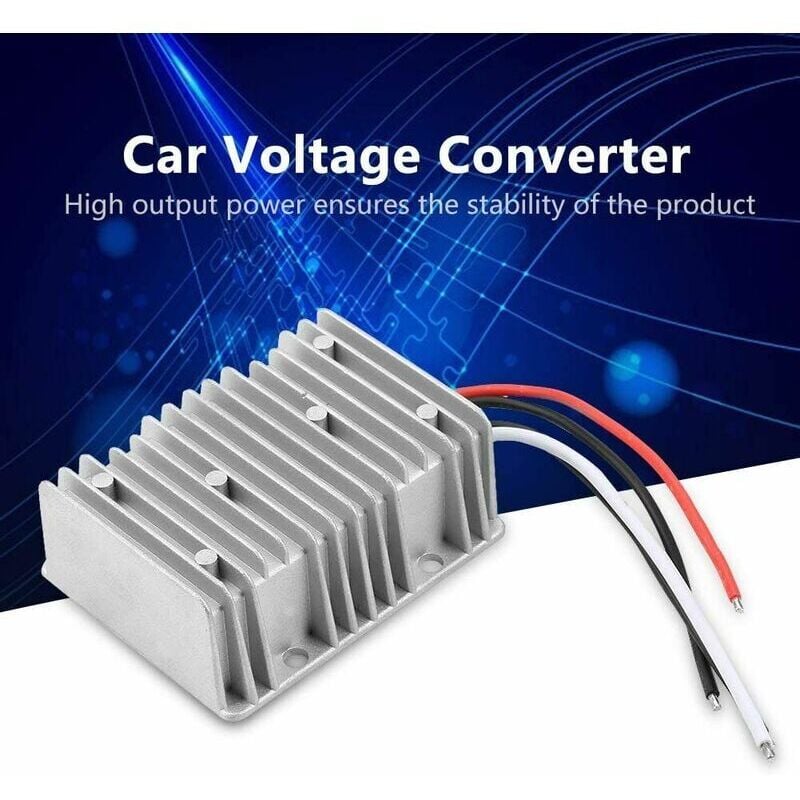 Ontway - DC/DC-Spannungswandler, Regler, Aluminiumguss, wasserdicht, 12 v, 24 v bis 6 v, 10 a, 60 w