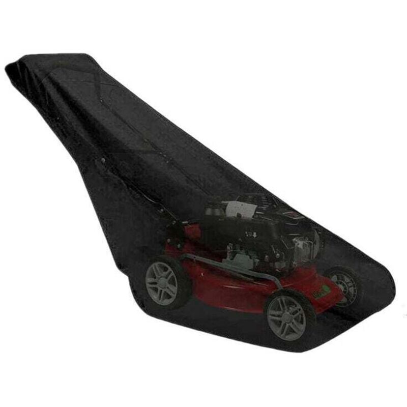 DEBUNS Rasenmäher-Abdeckung, Rasenmäher-Schutz, UV-Schutz, regenfest, Sonnenschutz, Rasenmäher-Abdeckung für Garten und Hof, Schwarz