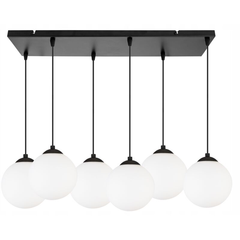 DECKENHÄNGELAMPE STRIP BALL SCHWARZ LED 15cm