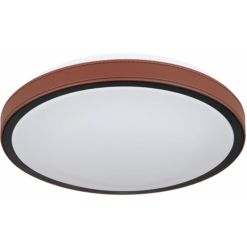 Deckenleuchte CCT Deckenlampe Rundleuchte Wohnzimmerlampe braun LED Deckenlampe, Aluminium, Metall, Acryl, 1x LED 12 Watt 637 Lumen
